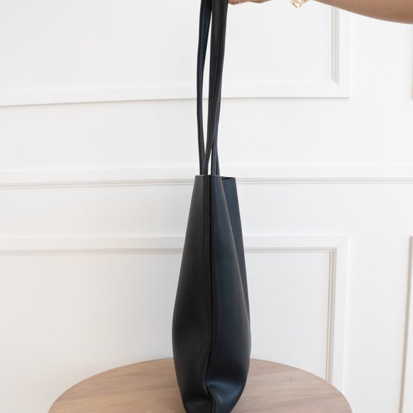 The Ava Genuine Leather Tote - Black - Picture 5 of 14